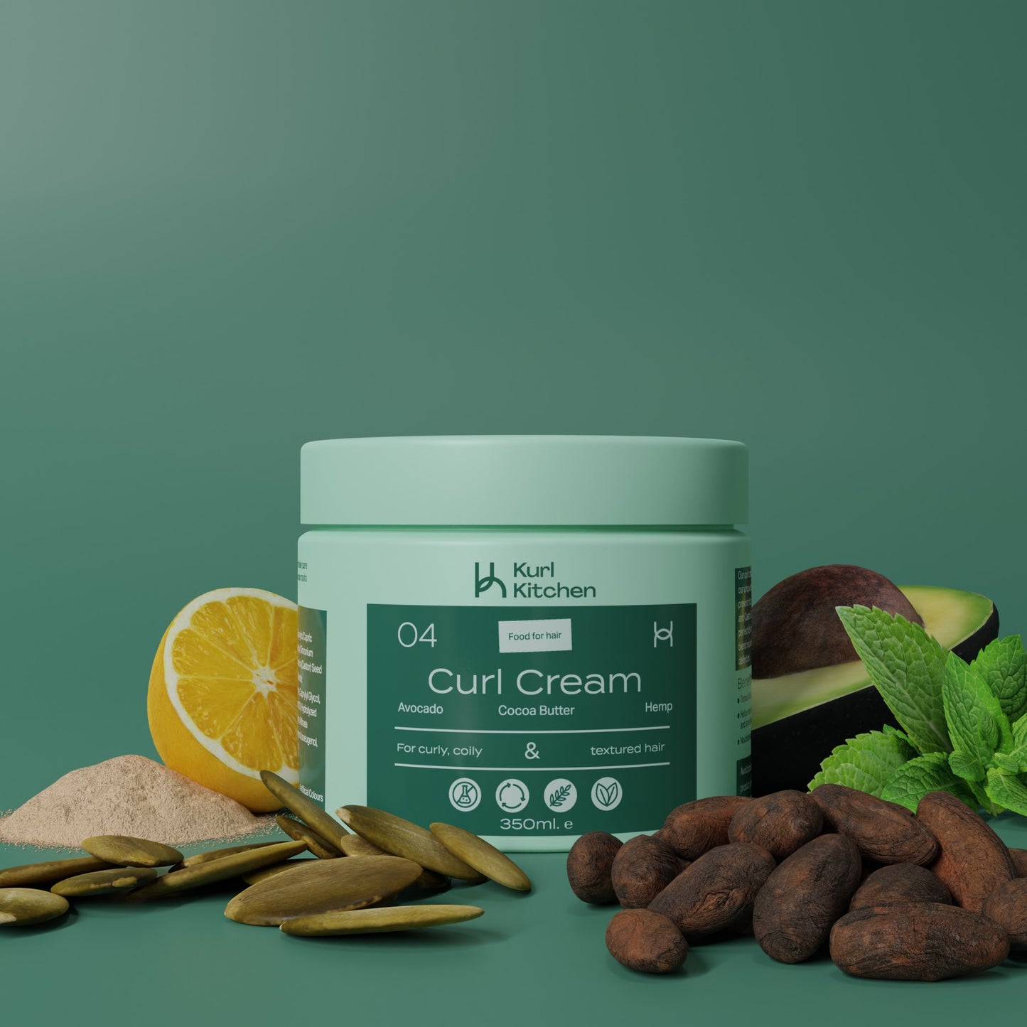 Moisturising and curl defining avocado Curl Cream